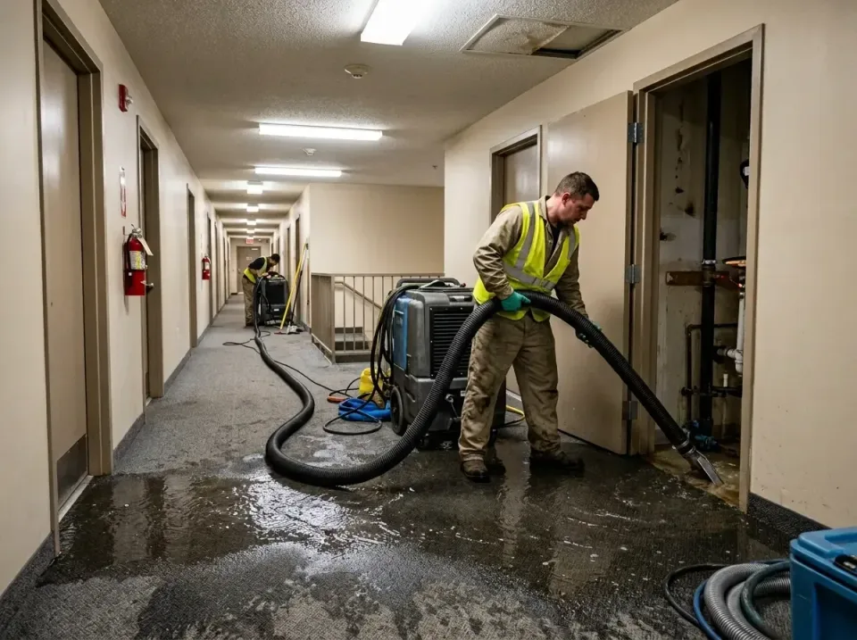 multi-unit-apartment-hallway-f-005 — frequently asked questions, Emergency Burst Pipe Water Extraction & Removal in Eldon, MO
